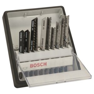 Bosch 10-delars Robust Line Top Expert-sticksågsbladsats T-skaft T 130 Riff; T 118 Ahm; T 141 Hm; T 101 A; T 113 A; T 101 Bf; T 101 Bif; T 118 Af; T 227 D; T 123 X  3165140475990