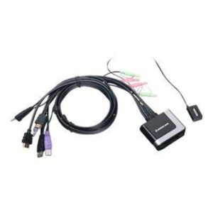 Iogear 2-port Kvm-switch Hd-kabel Med Audio Gcs62hu - Kvm / Ljud / Usb - 2 Portar  881317507204