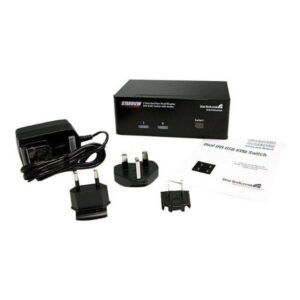 Startech.com 2 Port Dual Dvi Usb Kvm-omkopplare W / Audio & Usb-hub - Kvm / Ljud / Usb - 2 Portar  0065030835718