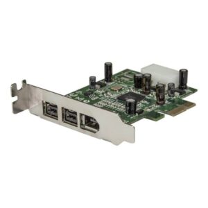 Startech.com 3 Port 2b 1a Låg Profil 1394 Firewire Pci Express Card Adapter - Firewire-adapter  0065030837897